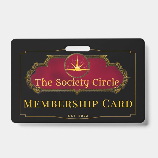 The Society Circle's Membership Card ID バッジ (正面)