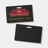 The Society Circle's Membership Card ID バッジ (正面＆裏面)