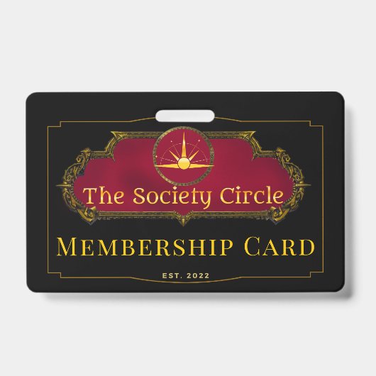 The Society Circle's Membership Card ID バッジ (正面)