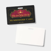 The Society Circle's Membership Card ID バッジ (正面＆裏面)
