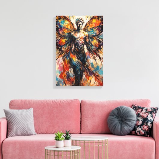 The Sock That Dreamed of Flight キャンバスプリント (インサイチュ (リビング))