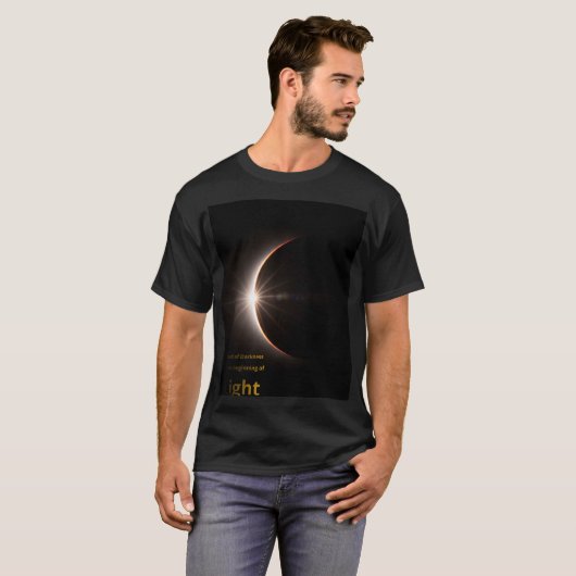 The Solar Ring: Where Darkness Meets Its End Tシャツ (正面フル)