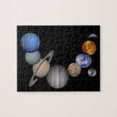 The solar system range planets in our galaxy ジグソーパズル (横)