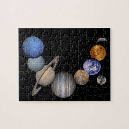 The solar system range planets in our galaxy ジグソーパズル (横)