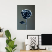 The Solitary Pride of a Reconstructed Denim Rose ポスター (ホームオフィス)