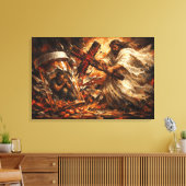 The Solution: Divine Breakthrough Recovery Art キャンバスプリント (インサイチュ (リビング))