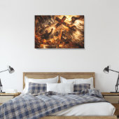 The Solution: Whiskey Glass Divine Rescue Art キャンバスプリント (インサイチュ (寝室))