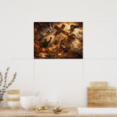 The Solution: Whiskey Glass Divine Rescue Art ポスター (キッチン)