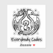 The Song of Ducks and Dra Custom-Cut Vinyl Sticker シール (シート)