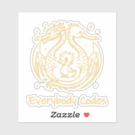 The Song of Ducks and Dra Custom-Cut Vinyl Sticker シール