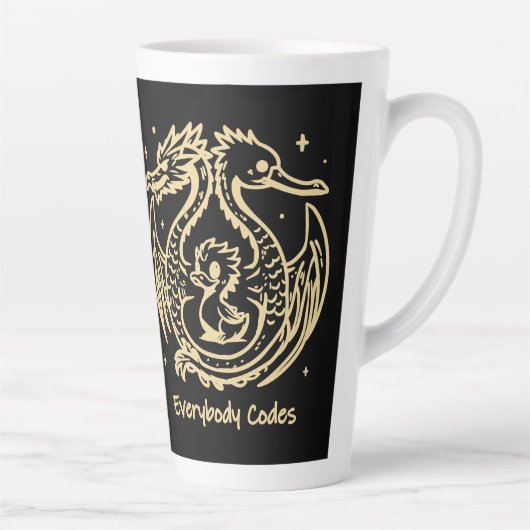 The Song of Ducks and Dragons Latte Mug カフェラテマグ (右)