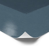 The Song the Mirror Rejected Geometric Blue Gray ポスター (コーナー)