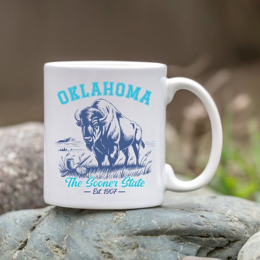 The Sooner State Bison Art – Oklahoma State Design コーヒーマグカップ