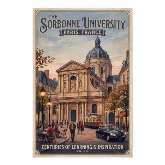 The Sorbonne University ポスター (正面)