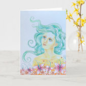"The Soul Emerges" Greeting card カード (黄色い花)