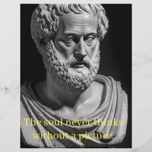 The soul never thinks without a picture (正面)