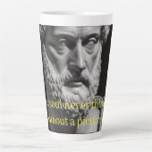 The Soul never thinks without a Picture カフェラテマグ (正面)