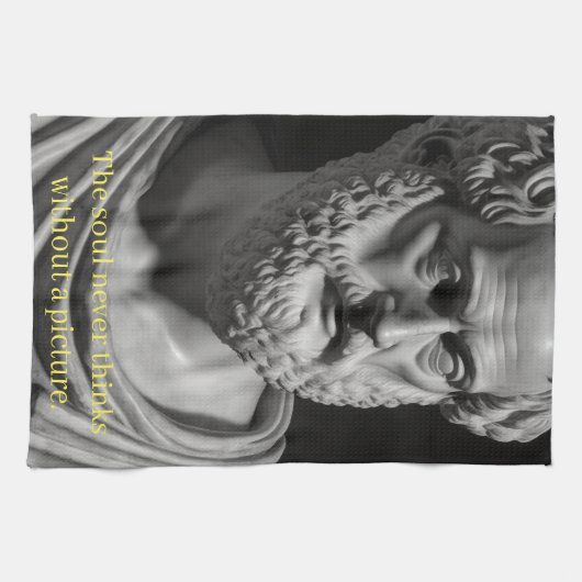 The Soul never thinks without a Picture キッチンタオル (横)