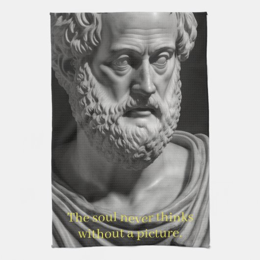 The Soul never thinks without a Picture キッチンタオル (縦)