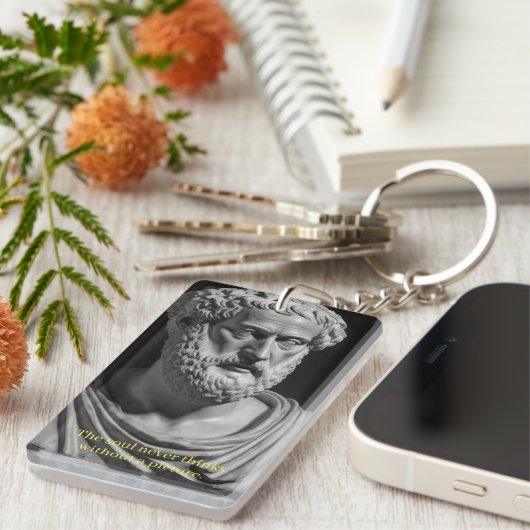 The soul never thinks without a picture キーホルダー (正面右)