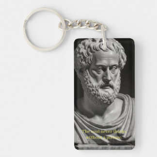 The soul never thinks without a picture キーホルダー