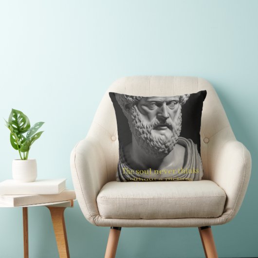 The Soul never thinks without a Picture クッション (椅子)