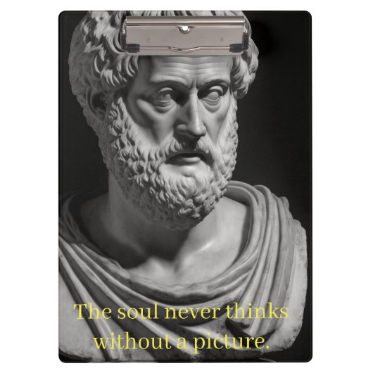 The Soul never thinks without a picture クリップボード (正面)