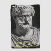 The Soul never thinks without a picture ゴルフタオル (正面)