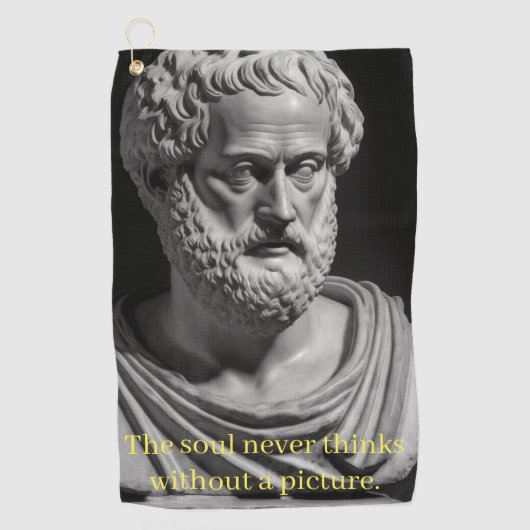 The Soul never thinks without a picture ゴルフタオル (正面)