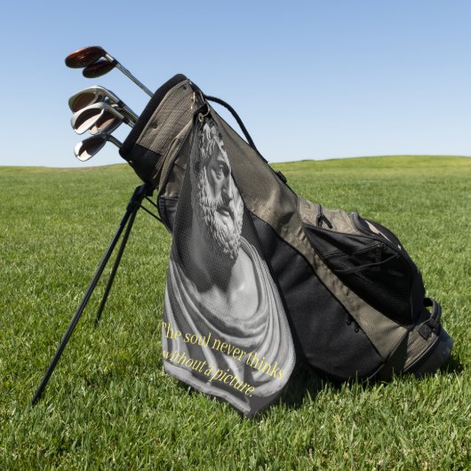 The Soul never thinks without a picture ゴルフタオル (グリーン)