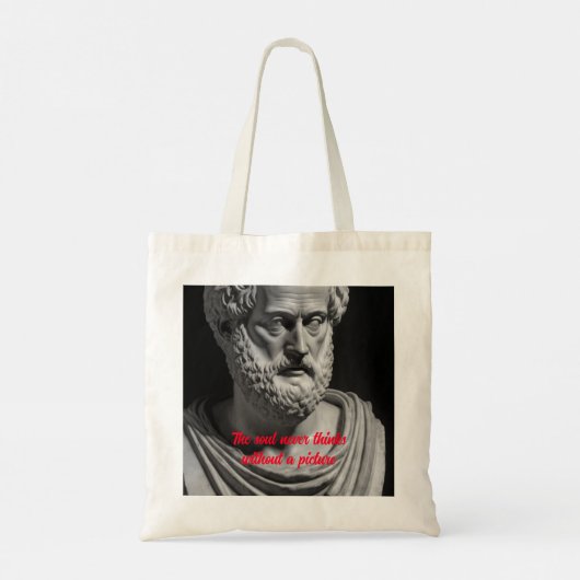 The Soul never thinks without a picture トートバッグ (裏面)