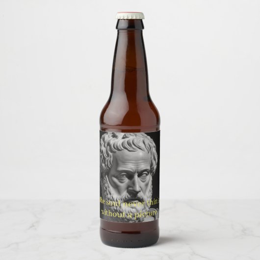 The Soul never thinks without a Picture ビールラベル (正面)