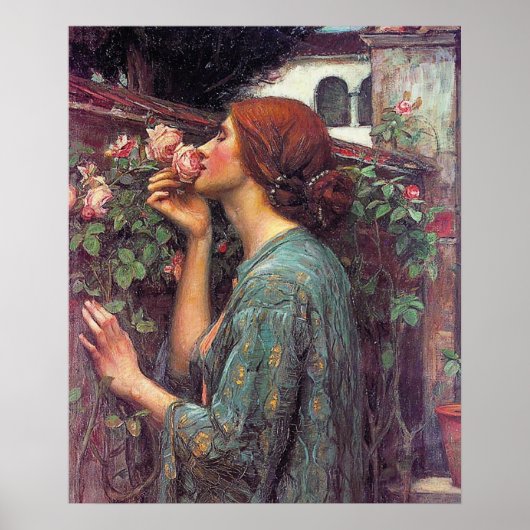 The Soul Of the バラ・ポスターBy John W. Waterhouse ポスター (正面)