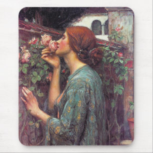 The Soul of the バラ by John W. Waterhouse マウスパッド