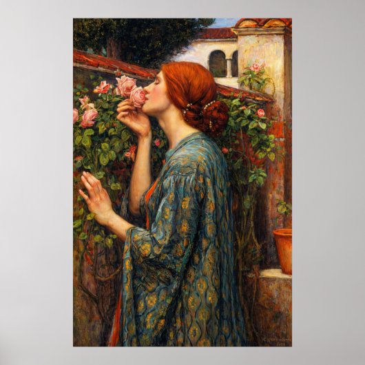The Soul of the Rose by John William Waterhouse ポスター (正面)