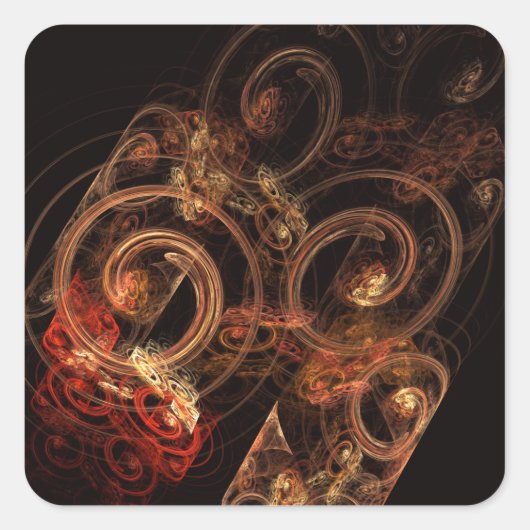 The Sound of Music抽象芸術アートスクエア スクエアシール (正面)