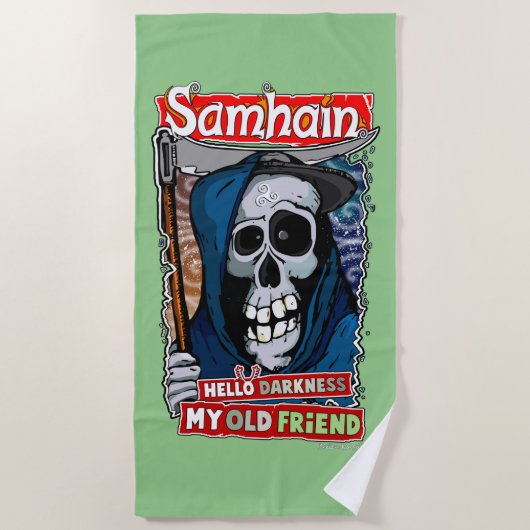 The sound of Samhain ビーチタオル (正面)