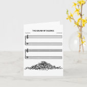 The Sound Of Silence Funny Musical  カード (黄色い花)