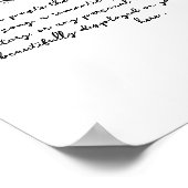 The Soundtrack of Us – Custom Song Lyric Poster ポスター (角)