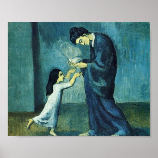 The Soup (La Soupe) by Pablo Picasso ポスター (正面)