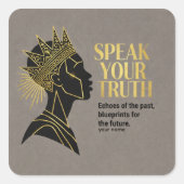 The Sovereign Voice: Echoes & Blueprints スクエアシール (正面)