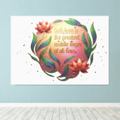 The Soveriegn Heart キャンバスプリント (インサイチュ (ウッドフロア))