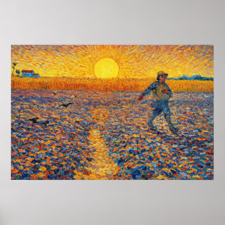The Sower by Vincent van Gogh ポスター