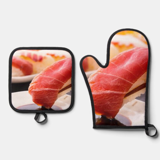 The Soy Dip Set – Flavor in Action 鍋つかみ&鍋敷きセット (正面)