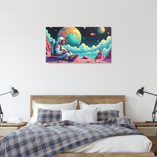 The Space Between Thoughts キャンバスプリント (インサイチュ (寝室))