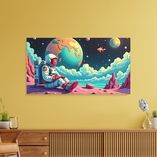 The Space Between Thoughts キャンバスプリント (インサイチュ (リビング))