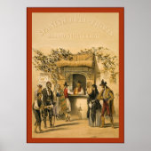 The Spanish Bull-Fights ~ Vintage ポスター (正面)