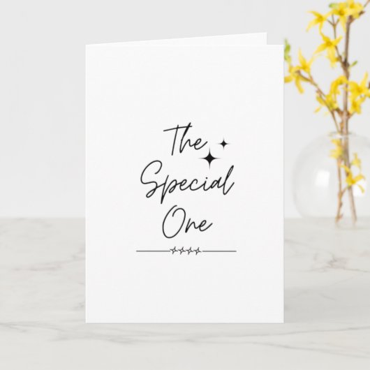 The Special One カード (黄色い花)