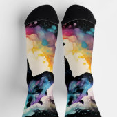 The Spectral Hippo:ホログラフィックジャーニー ソックス (上部)