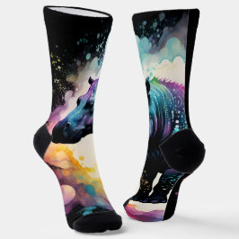 The Spectral Hippo：ホログラフィックジャーニー ソックス